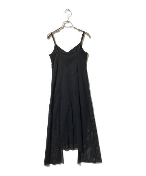 UN3D.（アンスリード）UN3D. (アンスリード) MESH ASYMME CAMI OP レッド サイズ:36の古着・服飾アイテム