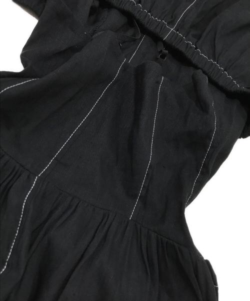 G.V.G.V（ジーヴィージーヴィー）G.V.G.V (ジーヴィージーヴィー) DOCKING SUMMER DRESS ブラック サイズ:34の古着・服飾アイテム