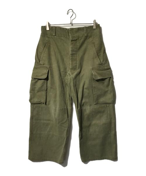 Equipements Militaires（イクイップメントミリタリー）Equipements Militaires (イクイップメントミリタリー) ミリタリーパンツ オリーブ サイズ:Ｌサイズ相当の古着・服飾アイテム