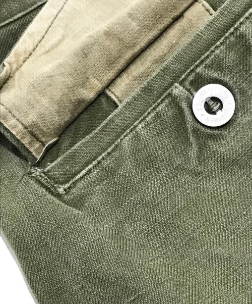 Equipements Militaires（イクイップメントミリタリー）Equipements Militaires (イクイップメントミリタリー) ミリタリーパンツ オリーブ サイズ:Ｌサイズ相当の古着・服飾アイテム