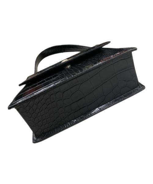 GIANNI VERSACE（ジャンニ・ヴェルサーチ）GIANNI VERSACE (ジャンニ・ヴェルサーチ) メデューサロゴハンドバッグ ブラックの古着・服飾アイテム