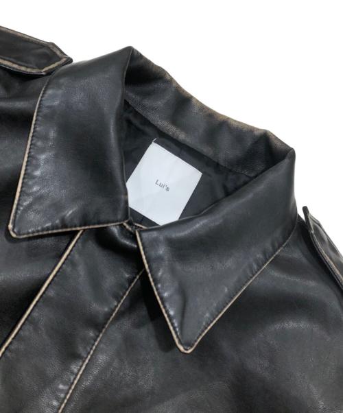 Lui's（ルイス）Lui's (ルイス) グランジシンセティックレザーA-2 TYPE ブラック サイズ:Sの古着・服飾アイテム