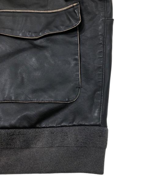 Lui's（ルイス）Lui's (ルイス) グランジシンセティックレザーA-2 TYPE ブラック サイズ:Sの古着・服飾アイテム