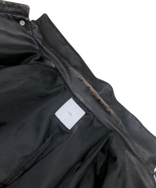 Lui's（ルイス）Lui's (ルイス) グランジシンセティックレザーA-2 TYPE ブラック サイズ:Sの古着・服飾アイテム