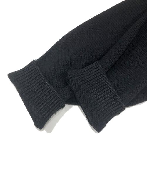 Lui's（ルイス）Lui's (ルイス) クロップドクルーネックニット ブラック サイズ:Sの古着・服飾アイテム