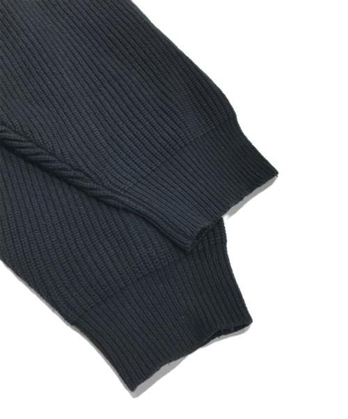 Lui's（ルイス）Lui's (ルイス) ニットポロシャツ/片畦ニット ブラック サイズ:Fの古着・服飾アイテム