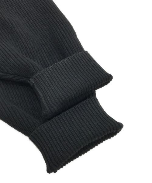 Lui's（ルイス）Lui's (ルイス) ニットポロシャツ/片畦ニット ブラック サイズ:Fの古着・服飾アイテム