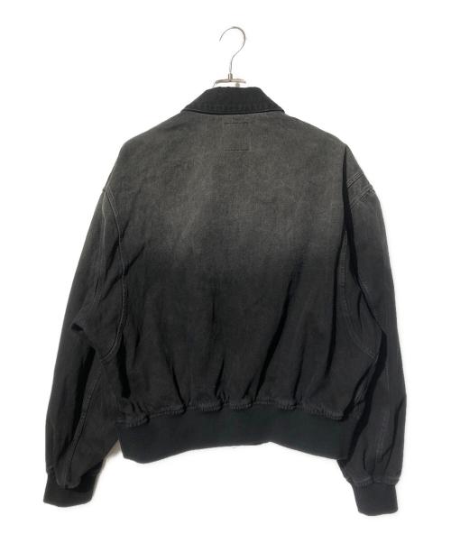 Lui's（ルイス）Lui's (ルイス) ボンバーデニムジャケット ブラック サイズ:Sの古着・服飾アイテム