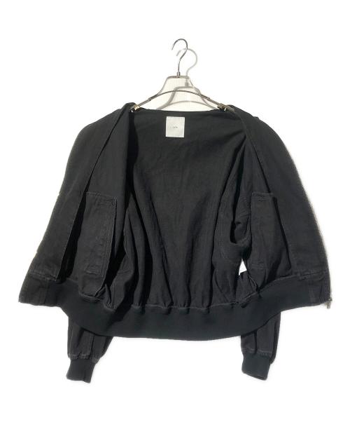 Lui's（ルイス）Lui's (ルイス) ボンバーデニムジャケット ブラック サイズ:Sの古着・服飾アイテム