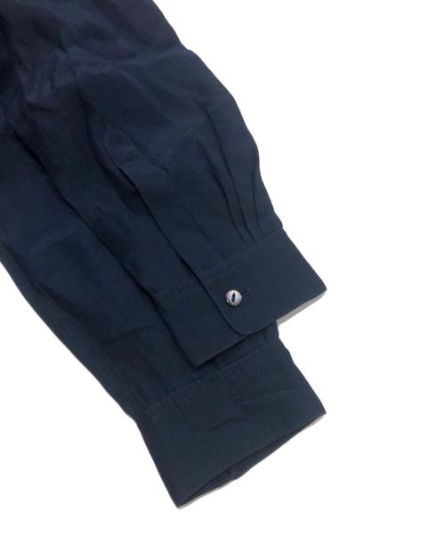 DRAWER（ドゥロワー）DRAWER (ドゥロワー) シアーブラウス ネイビー サイズ:36の古着・服飾アイテム