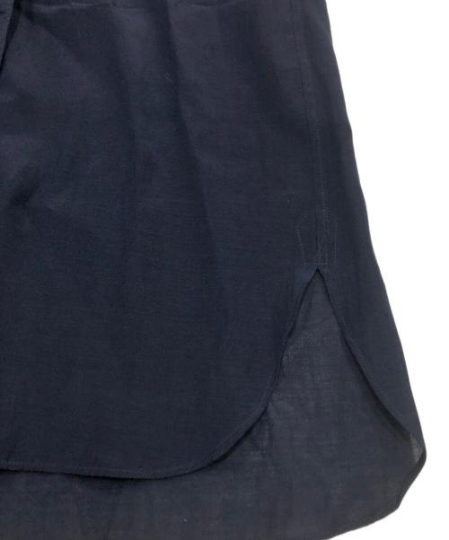 DRAWER（ドゥロワー）DRAWER (ドゥロワー) シアーブラウス ネイビー サイズ:36の古着・服飾アイテム