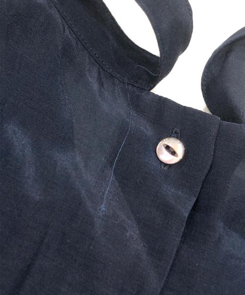 DRAWER（ドゥロワー）DRAWER (ドゥロワー) シアーブラウス ネイビー サイズ:36の古着・服飾アイテム