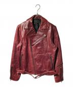 SCHAFFENシャッフェン）の古着「ホースハイドレザージャケット」｜ボルドー