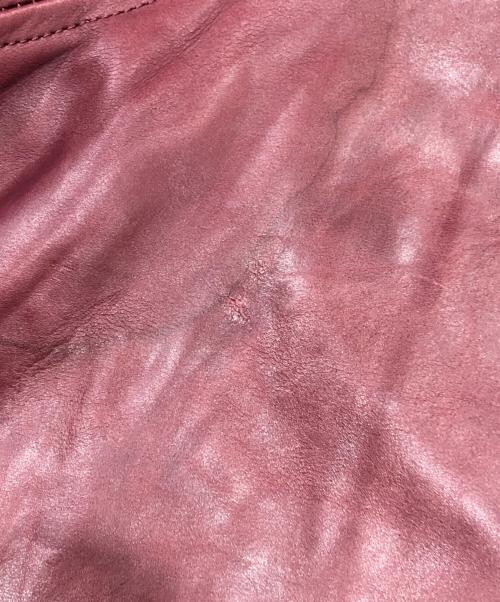 SCHAFFEN（シャッフェン）SCHAFFEN (シャッフェン) ホースハイドレザージャケット ボルドー サイズ:34の古着・服飾アイテム