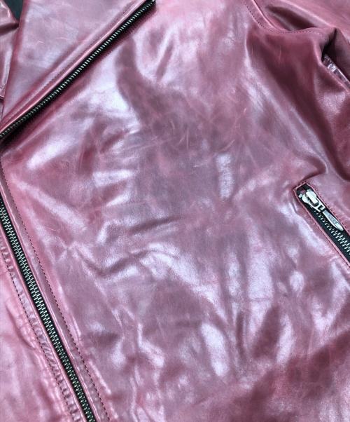 SCHAFFEN（シャッフェン）SCHAFFEN (シャッフェン) ホースハイドレザージャケット ボルドー サイズ:34の古着・服飾アイテム