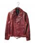 SCHAFFEN（シャッフェン）の古着「ホースハイドレザージャケット」｜ボルドー