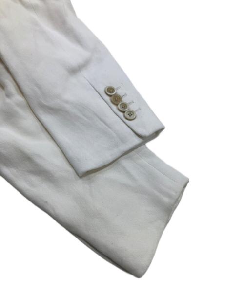 RALPH LAUREN Purple Label（ラルフ ローレン パープル レーベル）RALPH LAUREN Purple Label (ラルフ ローレン パープル レーベル) リネン混テーラードジャケット ホワイト サイズ:38Rの古着・服飾アイテム