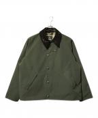 Barbour×BEAMSバブアー×ビームス）の古着「別注Barbour TRANSPORT ナイロンジャケット」｜オリーブ