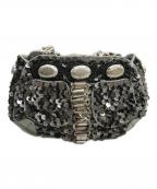 JAMIN PUECHジャマンピュエッシュ）の古着「メタルビジューハンドバッグ」