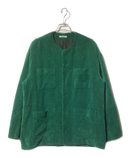 AURALEE（オーラリー）AURALEE (オーラリー) WOOL CUPRA LINEN CLOTH JACKET グリーン サイズ:1の古着・服飾アイテム