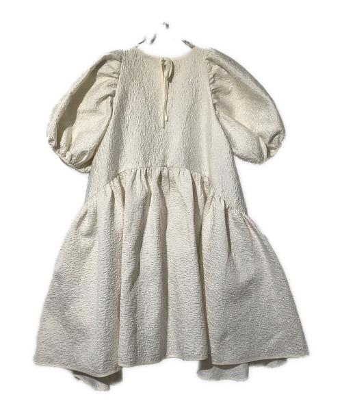 CECILIE BAHNSEN（セシリーバンセン）CECILIE BAHNSEN (セシリーバンセン) フラワージャガードワンピース アイボリー サイズ:10の古着・服飾アイテム