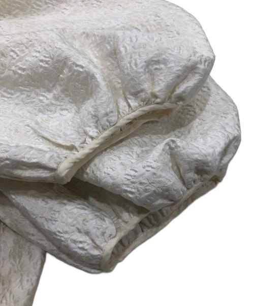 CECILIE BAHNSEN（セシリーバンセン）CECILIE BAHNSEN (セシリーバンセン) フラワージャガードワンピース アイボリー サイズ:10の古着・服飾アイテム