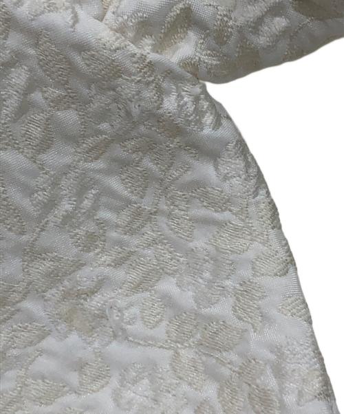 CECILIE BAHNSEN（セシリーバンセン）CECILIE BAHNSEN (セシリーバンセン) フラワージャガードワンピース アイボリー サイズ:10の古着・服飾アイテム