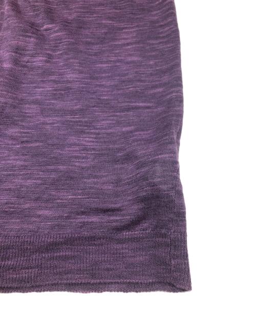 MM6 Maison Margiela（エムエムシックスメゾンマルジェラ）MM6 Maison Margiela (エムエムシックス メゾンマルジェラ) スリーブレスニットカーディガン パープル サイズ:表記無しの古着・服飾アイテム