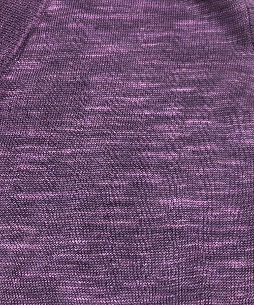 MM6 Maison Margiela（エムエムシックスメゾンマルジェラ）MM6 Maison Margiela (エムエムシックス メゾンマルジェラ) スリーブレスニットカーディガン パープル サイズ:表記無しの古着・服飾アイテム