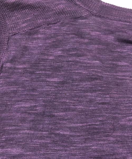 MM6 Maison Margiela（エムエムシックスメゾンマルジェラ）MM6 Maison Margiela (エムエムシックス メゾンマルジェラ) スリーブレスニットカーディガン パープル サイズ:表記無しの古着・服飾アイテム