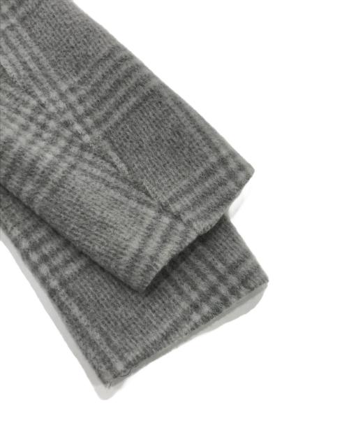 ADORE（アドーア）ADORE (アドーア) アルパカ混 ラムウール グレンチェックコート グレー サイズ:38の古着・服飾アイテム