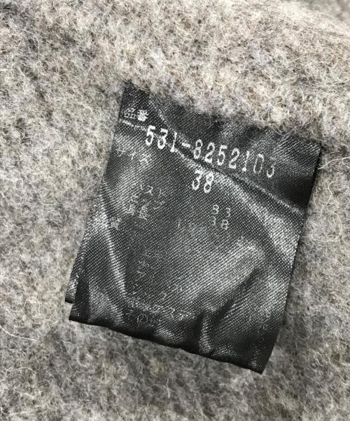 ADORE（アドーア）ADORE (アドーア) アルパカ混 ラムウール グレンチェックコート グレー サイズ:38の古着・服飾アイテム