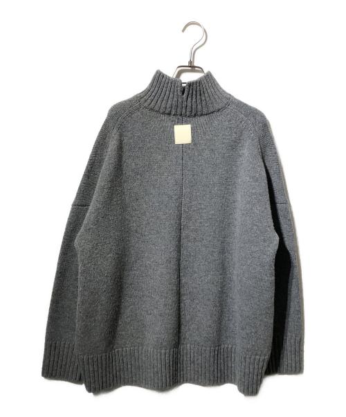 CINOH（チノ）CINOH (チノ) OVER SIZE HI NECK KNIT グレー サイズ:36の古着・服飾アイテム