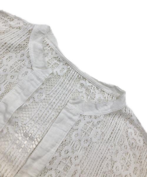 R'IAM PLAGE（リアム プラージュ）R'IAM PLAGE (リアム プラージュ) レースミニシャツ ホワイト サイズ:Fの古着・服飾アイテム