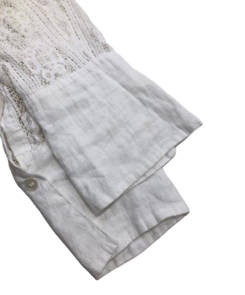 R'IAM PLAGE（リアム プラージュ）R'IAM PLAGE (リアム プラージュ) レースミニシャツ ホワイト サイズ:Fの古着・服飾アイテム