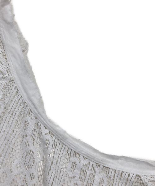 R'IAM PLAGE（リアム プラージュ）R'IAM PLAGE (リアム プラージュ) レースミニシャツ ホワイト サイズ:Fの古着・服飾アイテム