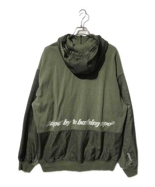 Aape BY A BATHING APE（エーエイプ バイ アベイシングエイプ）Aape BY A BATHING APE (エーエイプ バイ アベイシングエイプ) ハーフジップパーカー カーキ サイズ:XLの古着・服飾アイテム