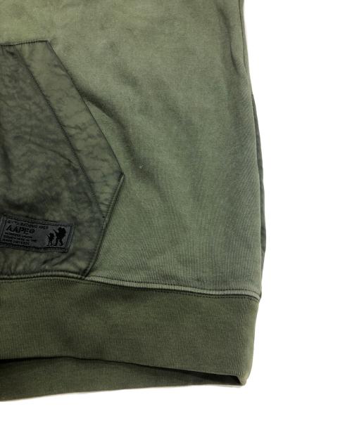 Aape BY A BATHING APE（エーエイプ バイ アベイシングエイプ）Aape BY A BATHING APE (エーエイプ バイ アベイシングエイプ) ハーフジップパーカー カーキ サイズ:XLの古着・服飾アイテム