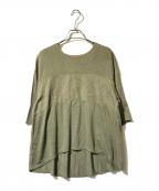 MAX&Co.マックスアンドコー）の古着「リネンカットソー」｜オリーブ