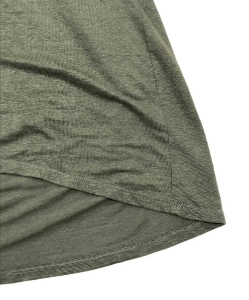 MAX&Co.（マックスアンドコー）MAX&Co. (マックスアンドコー) リネンカットソー オリーブ サイズ:XSの古着・服飾アイテム