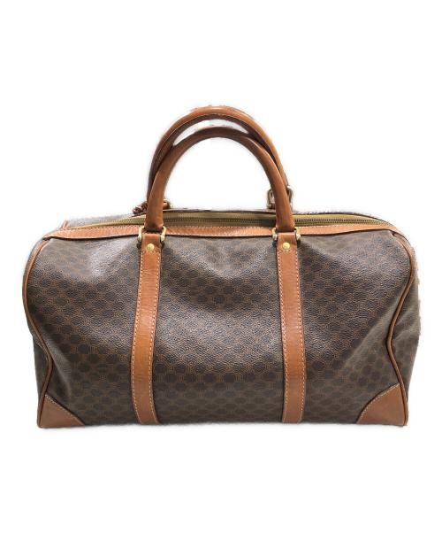 CELINE（セリーヌ）CELINE (セリーヌ) マカダム柄ボストンバッグ ブラウンの古着・服飾アイテム