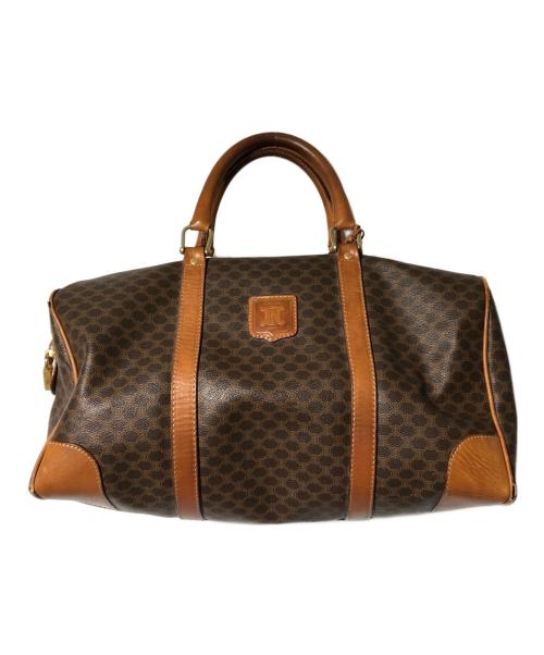 CELINE（セリーヌ）CELINE (セリーヌ) マカダム柄ボストンバッグ ブラウンの古着・服飾アイテム
