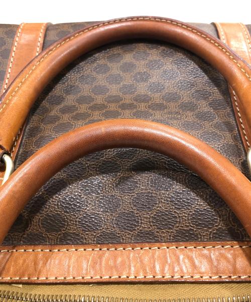 CELINE（セリーヌ）CELINE (セリーヌ) マカダム柄ボストンバッグ ブラウンの古着・服飾アイテム