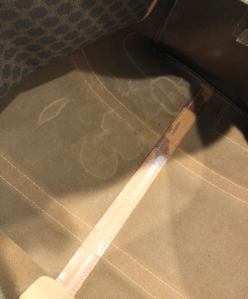 CELINE（セリーヌ）CELINE (セリーヌ) マカダム柄ボストンバッグ ブラウンの古着・服飾アイテム