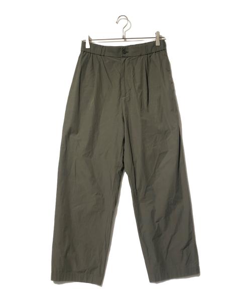 ATON（エイトン）ATON (エイトン) Kyoto tsurizome cotton wide easy pants オリーブ サイズ:02の古着・服飾アイテム