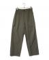 ATON（エイトン）の古着「Kyoto tsurizome cotton wide easy pants」｜オリーブ