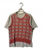 COMME des GARCONS HOMMEコムデギャルソン オム）の古着「柄ｔシャツ」｜グレー