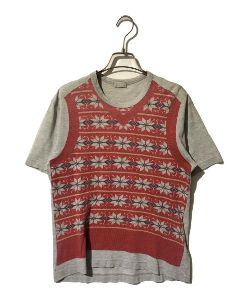 COMME des GARCONS HOMME（コムデギャルソン オム）COMME des GARCONS HOMME (コムデギャルソン オム) 柄ｔシャツ グレー サイズ:不明の古着・服飾アイテム