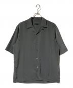 LAD MUSICIANラッドミュージシャン）の古着「Short Sleeve Open Collar Shirt」｜グレー