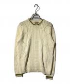 GUCCIグッチ）の古着「ケーブルニット」｜ベージュ